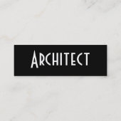 Architectプロファイル・カード スキニー名刺 (裏面)