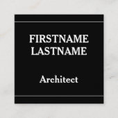 Architectプロファイル・カード スクエア名刺 (正面)