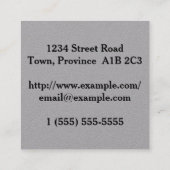 Architectプロファイル・カード スクエア名刺 (裏面)