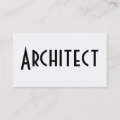 Architectプロファイル・カード 名刺 (裏面)