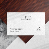 Architectミニマルにロゴを白に追加モダン 名刺