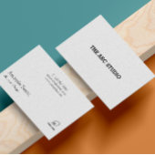 Architectミニマルにロゴを白に追加モダン 名刺