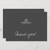 Architect会社の企業の文字ロカスタムゴ サンキューカード (正面/裏面)