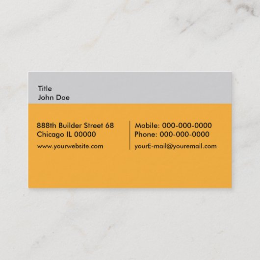 Architect名刺 名刺 (裏面)