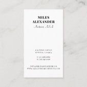 Architect名刺 名刺 (裏面)