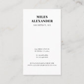 Architect名刺 名刺 (裏面)