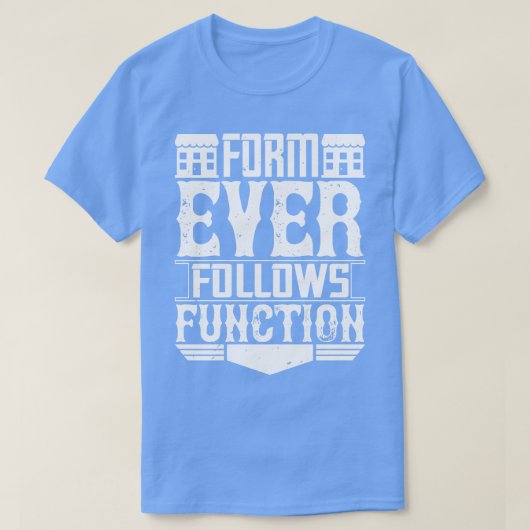 Architect型枠後を追Ever関数 Tシャツ (デザイン正面)