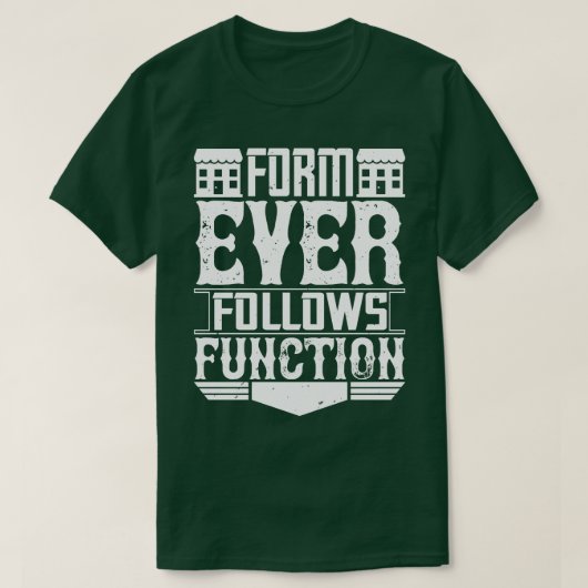 Architect型枠後を追Ever関数 Tシャツ (デザイン正面)