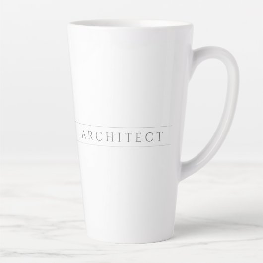 ARCHITECT高いラテマグカップ/グレー カフェラテマグ (右)