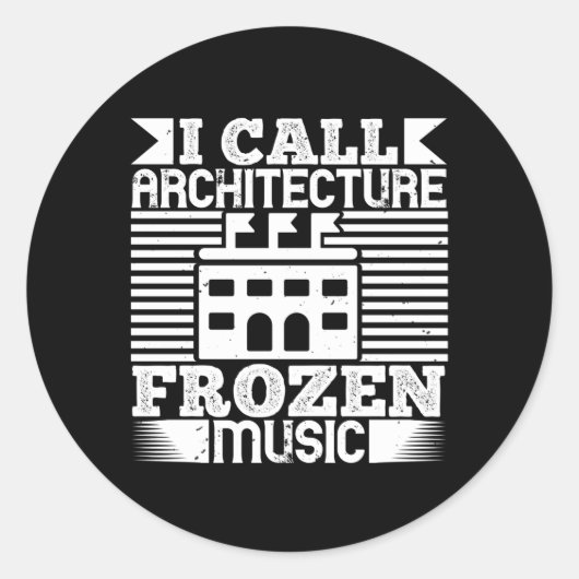 Architect – アーキテクチャミュージックと呼凍っていぶ ラウンドシール (正面)
