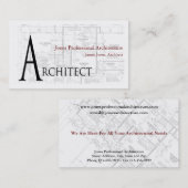 Architect Architecture Business Card 名刺 (正面/裏面)