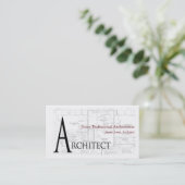 Architect Architecture Business Card 名刺 (スタンド正面)