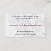 Architect Architecture Business Card 名刺 (裏面)