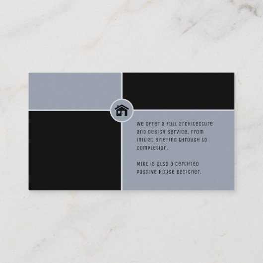 Architect | Architecture Designs 名刺 (裏面)