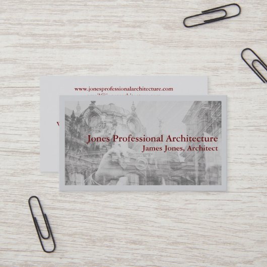 Architect Architecture Home Builder Business Card 名刺 (正面/裏面インサイチュ)