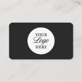 Architect Black Logo QR Code Professional 名刺 (裏面)