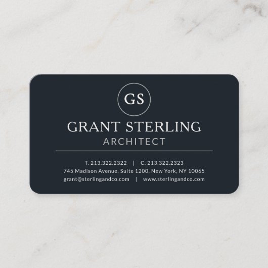 Architect Black Professional 名刺 (正面)