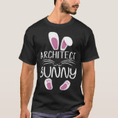 Architect Bunny Cute Matching Family Easter Day Tシャツ (正面)