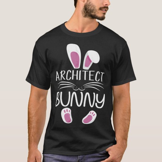 Architect Bunny Cute Matching Family Easter Day Tシャツ (正面)