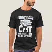 Architect Cat Buildings Civil   House Architecture Tシャツ (正面)