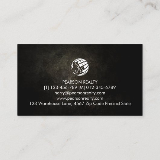 Architect Construction Contractor Business Card 名刺 (裏面)