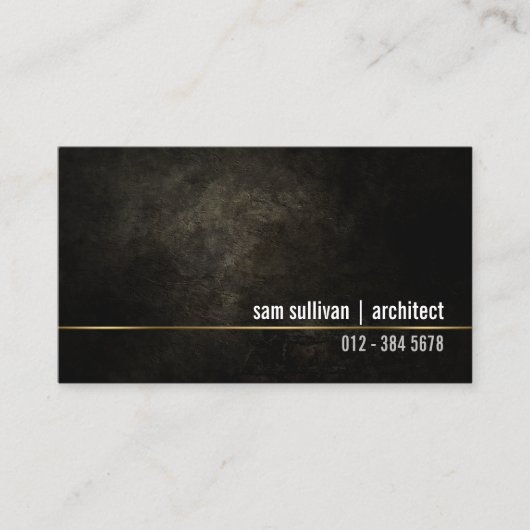 Architect Construction Contractor Business Card 名刺 (正面)