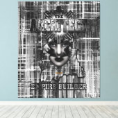 Architect_Empire Builder抽象芸術・デジタル・アート キャンバスプリント (インサイチュ (ウッドフロア))
