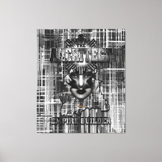 Architect_Empire Builder抽象芸術・デジタル・アート キャンバスプリント (正面)