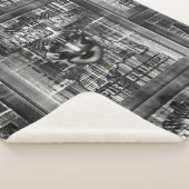 Architect_Empire Builder抽象芸術・デジタル・アート シェルパブランケット (3/4)