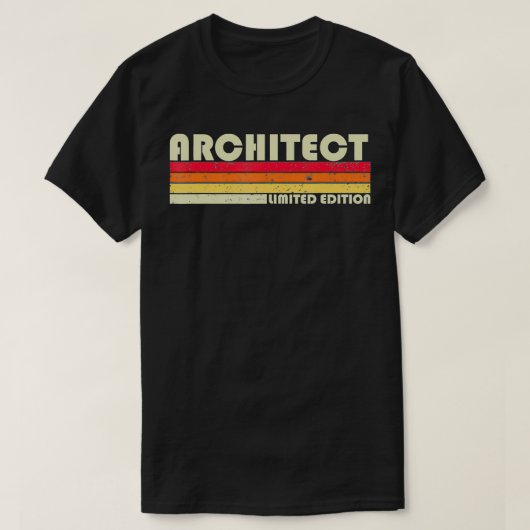 ARCHITECT Funny Job Title Profession Birthday Work Tシャツ (デザイン正面)