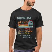 Architect Hourly Rate T-Shirt Retro Job Title Tシャツ (正面)
