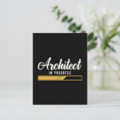 Architect In Progress Architects Job Architecture シーズンポストカード (スタンド正面)