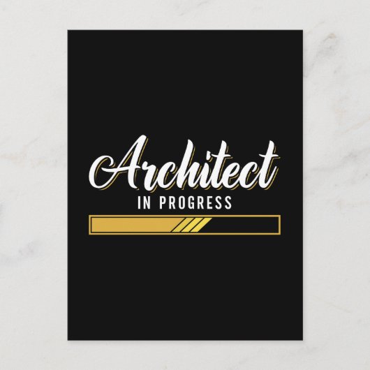 Architect In Progress Architects Job Architecture シーズンポストカード (正面)