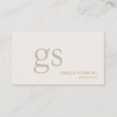 Architect Monogram Professional 名刺 (正面)