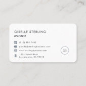 Architect Navy Blue Professional 名刺 (裏面)