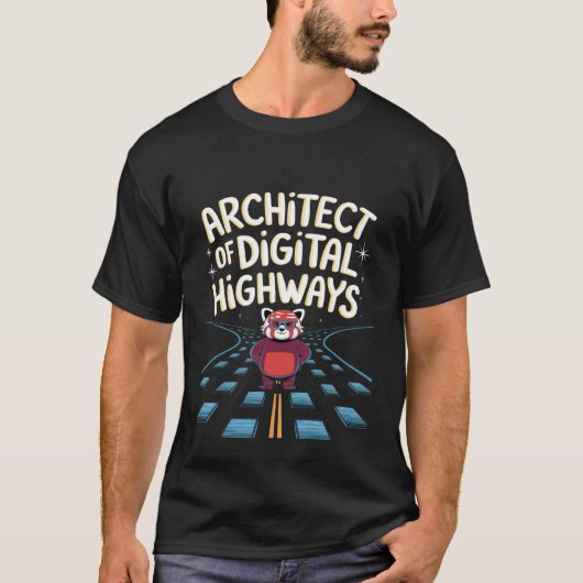 Architect of Digital Highways Data Engineer Data A Tシャツ (正面)