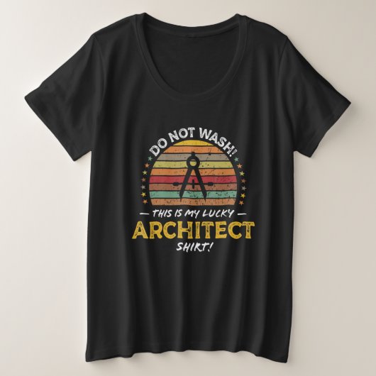 Architect Quote Architect Tool Joke Graphic プラスサイズTシャツ (デザイン正面)