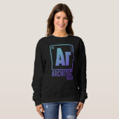 Architect Science Chemistry Architecture学生D スウェットシャツ (正面フル)