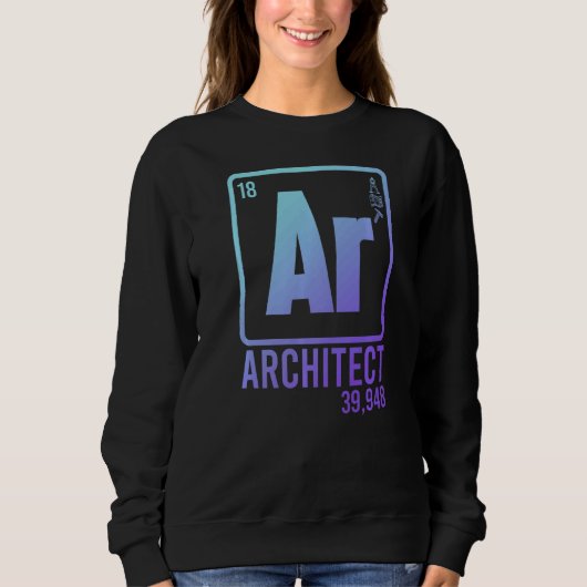 Architect Science Chemistry Architecture学生D スウェットシャツ (正面)