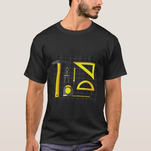Architect tools T-Shirt design Tシャツ (正面)