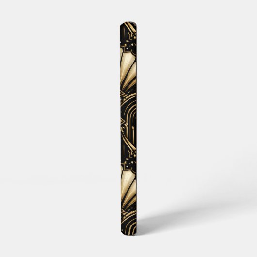 Architectural Art Deco | Black Gold Luxe -  Samsung Galaxyケース (左側面)