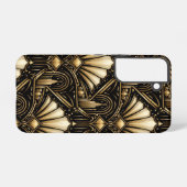 Architectural Art Deco | Black Gold Luxe -  Samsung Galaxyケース (裏面横)