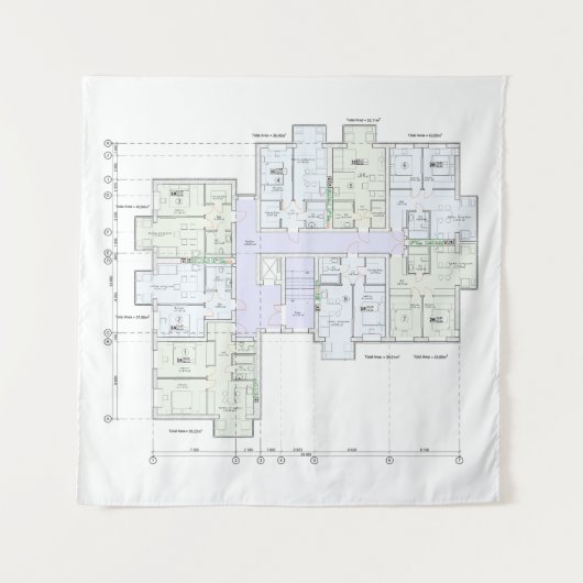 Architectural Blueprint  タペストリー (正面)