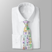 Architectural Blueprint Pattern Men's Neck Tie ネクタイ (タイ)