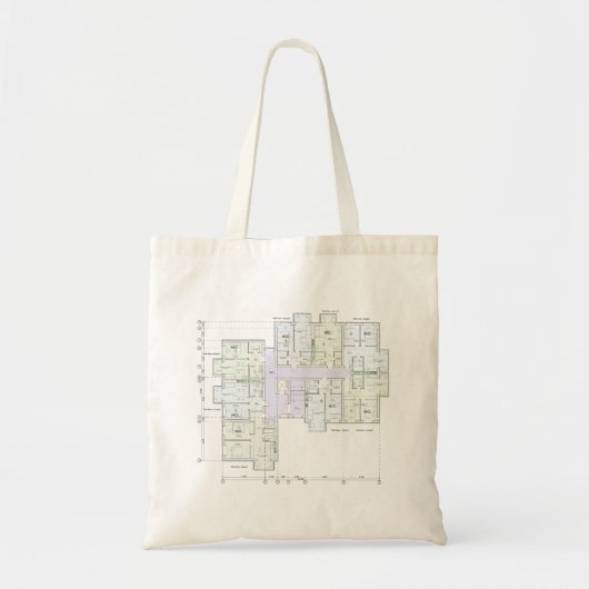 Architectural Blueprint Tote Bag  トートバッグ (正面)