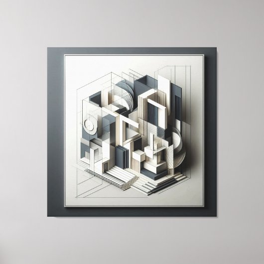 Architectural Depth Matrix キャンバスプリント (正面)