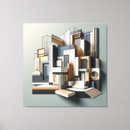Architectural Facade Abstraction キャンバスプリント