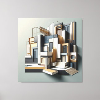 Architectural Facade Abstraction キャンバスプリント