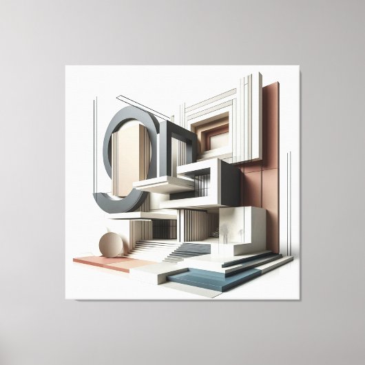 Architectural Formscape キャンバスプリント (正面)