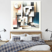 Architectural Geometry Construct キャンバスプリント (インサイチュ (寝室))